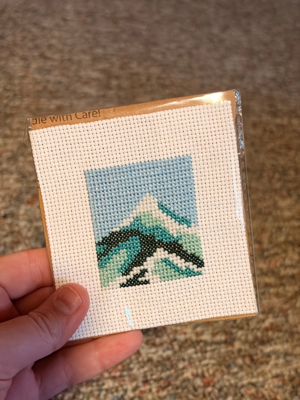 2x2.25 Mountain Cross Stitch